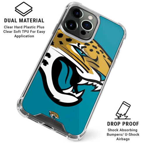 NFL Jacksonville Jaguars Large Logo iPhone 16 Pro Max Clear Case