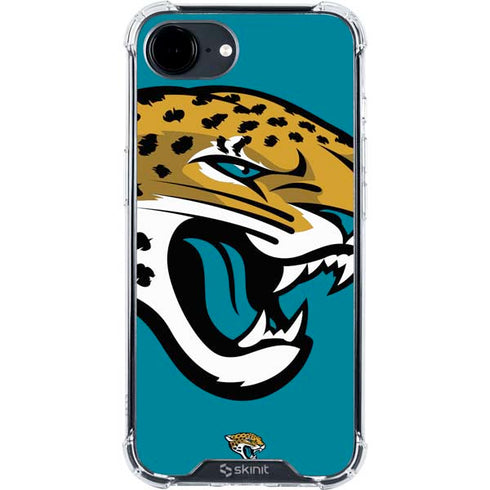 NFL Jacksonville Jaguars Large Logo iPhone 16e Clear Case