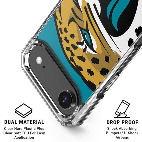 NFL Jacksonville Jaguars Large Logo iPhone 17 Air Clear Case