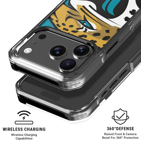 NFL Jacksonville Jaguars Large Logo iPhone 17 Pro Clear Case