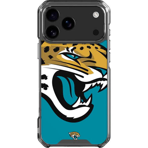 NFL Jacksonville Jaguars Large Logo iPhone 17 Pro Max Clear Case