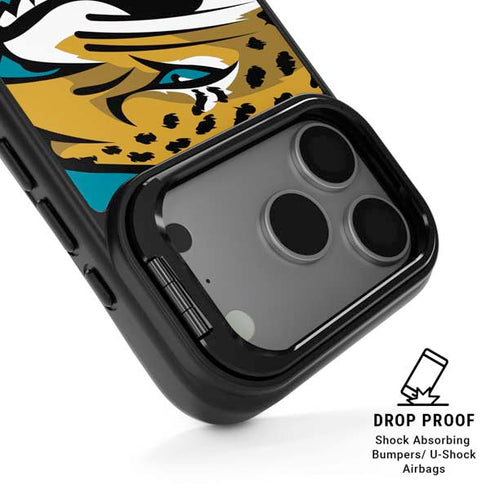 NFL Jacksonville Jaguars Large Logo iPhone 17 Pro Max Kickstand Case