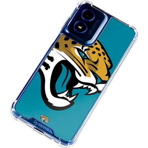 NFL Jacksonville Jaguars Large Logo Moto G 5G (2024) Clear Case