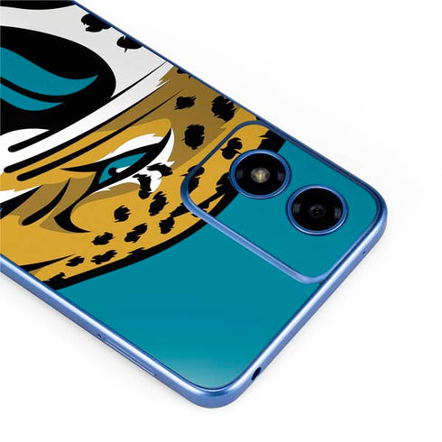 NFL Jacksonville Jaguars Large Logo Moto G Play 4G (2024) Skin