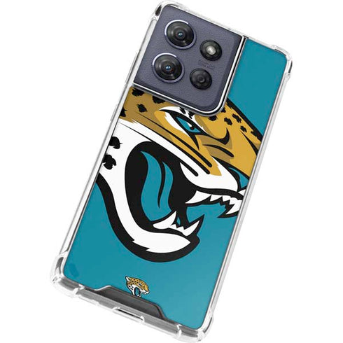 NFL Jacksonville Jaguars Large Logo Moto G Play 5G (2025) Clear Case