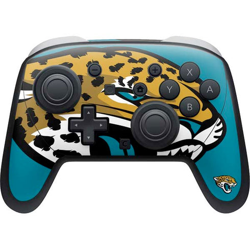 NFL Jacksonville Jaguars Large Logo Nintendo Switch 2 (2025) Pro Controller Skin