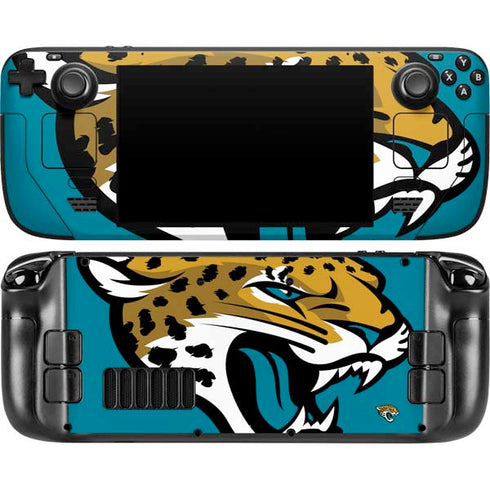 NFL Jacksonville Jaguars Large Logo Steam Deck Handheld Gaming Computer OLED Skin
