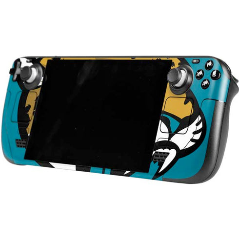 NFL Jacksonville Jaguars Large Logo Steam Deck Handheld Gaming Computer OLED Skin