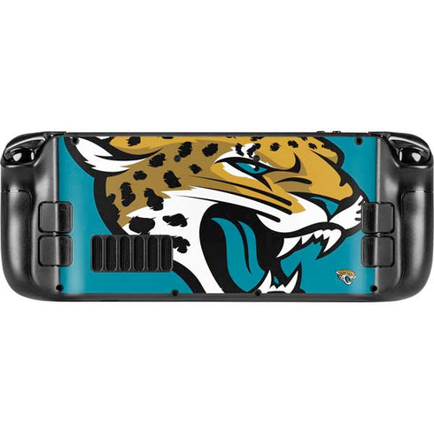 NFL Jacksonville Jaguars Large Logo Steam Deck Handheld Gaming Computer OLED Skin