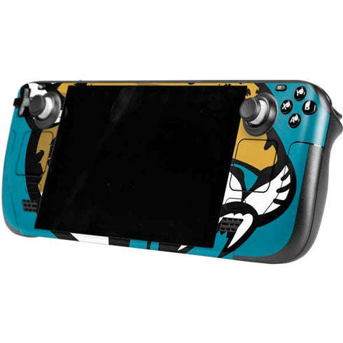 NFL Jacksonville Jaguars Large Logo Steam Deck Handheld Gaming Computer Skin