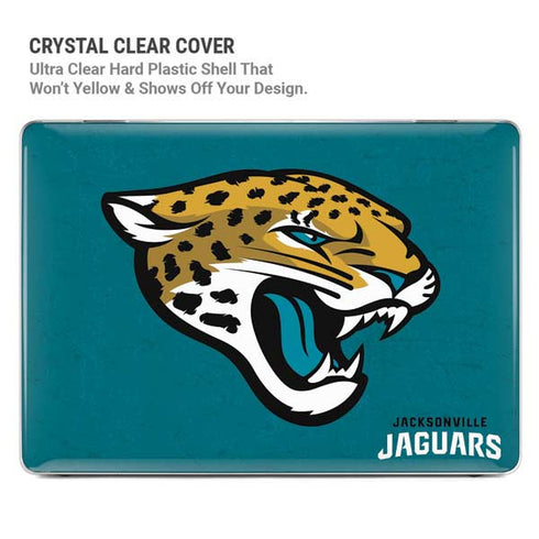 NFL Jacksonville Jaguars Teal Distressed MacBook Pro 14in (2021-24) Case plus Skin