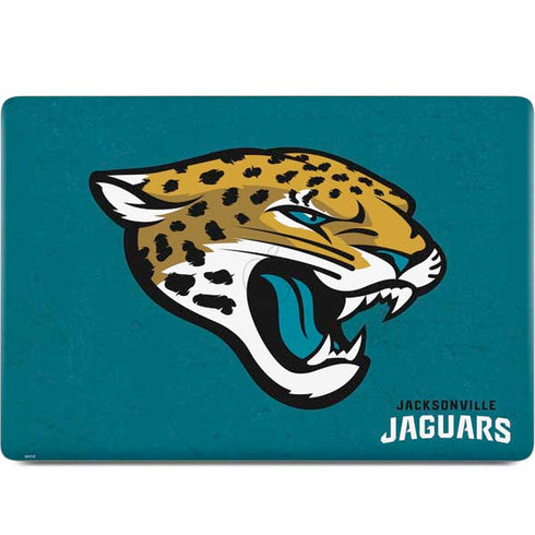 NFL Jacksonville Jaguars Teal Distressed MacBook Skins