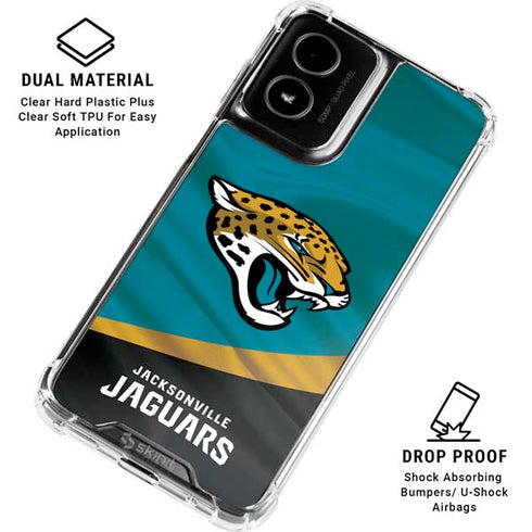 NFL Jacksonville Jaguars Moto G Power 5G (2024) Clear Case