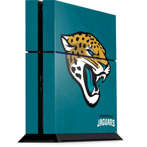 NFL Jacksonville Jaguars Teal Distressed PlayStation PS4 Skins