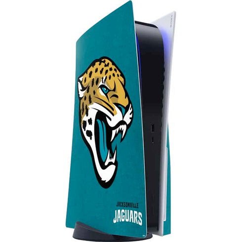 NFL Jacksonville Jaguars Teal Distressed PlayStation PS5 Skins