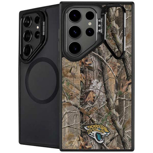 NFL Jacksonville Jaguars Realtree AP Camo Galaxy S24 Ultra Kickstand Case