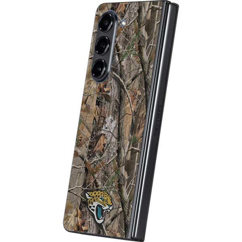NFL Jacksonville Jaguars Realtree AP Camo Galaxy Z Fold5 5G Skin