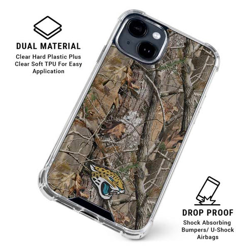NFL Jacksonville Jaguars Realtree AP Camo iPhone 15 Clear Case