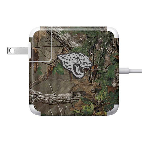 NFL Jacksonville Jaguars Realtree Xtra Green Camo 85W Power Adapter (15 and 17 inch MacBook Pro Charger) Skin