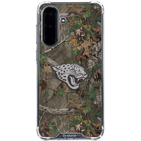 NFL Jacksonville Jaguars Realtree Xtra Green Camo Galaxy A36 5G Clear Case