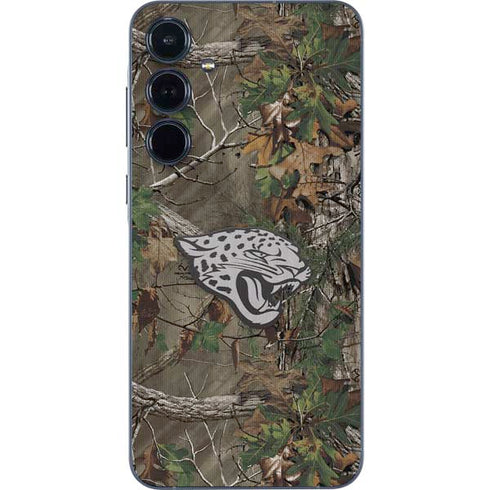 NFL Jacksonville Jaguars Realtree Xtra Green Camo Galaxy A55 5G Skin