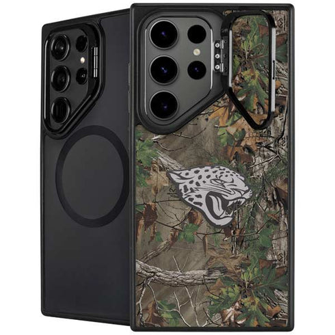 NFL Jacksonville Jaguars Realtree Xtra Green Camo Galaxy S25 Ultra Kickstand Case