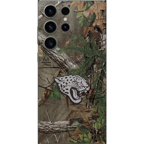 NFL Jacksonville Jaguars Realtree Xtra Green Camo Galaxy S24 Ultra Skin