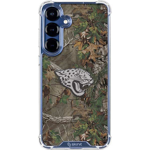 NFL Jacksonville Jaguars Realtree Xtra Green Camo Galaxy S25 Clear Case