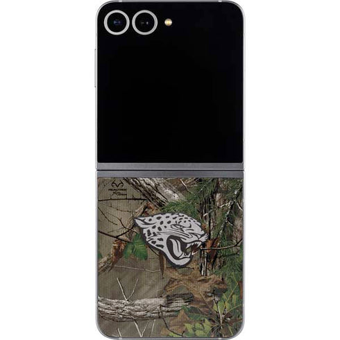NFL Jacksonville Jaguars Realtree Xtra Green Camo Galaxy Z Flip6 Skin