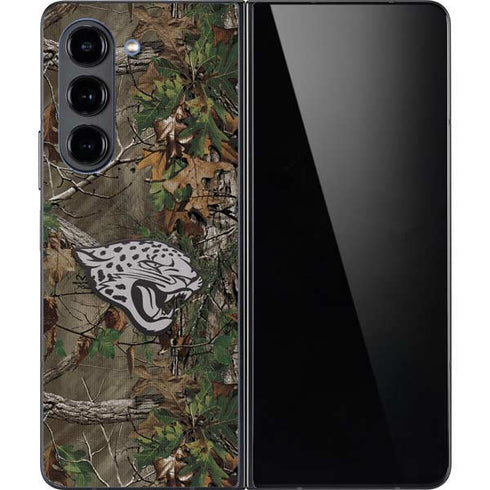 NFL Jacksonville Jaguars Realtree Xtra Green Camo Galaxy Z Fold5 5G Skin