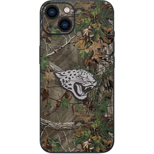 NFL Jacksonville Jaguars Realtree Xtra Green Camo iPhone 15 Skin