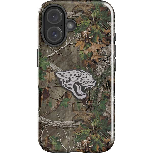 NFL Jacksonville Jaguars Realtree Xtra Green Camo iPhone 16 Impact Case
