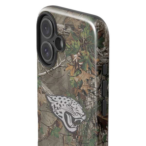 NFL Jacksonville Jaguars Realtree Xtra Green Camo iPhone 16 Impact Case