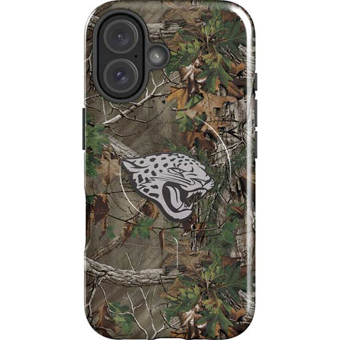 NFL Jacksonville Jaguars Realtree Xtra Green Camo iPhone 16 Magsafe Impact Case