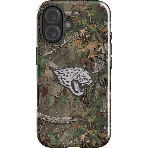 NFL Jacksonville Jaguars Realtree Xtra Green Camo iPhone 16 Plus Impact Case