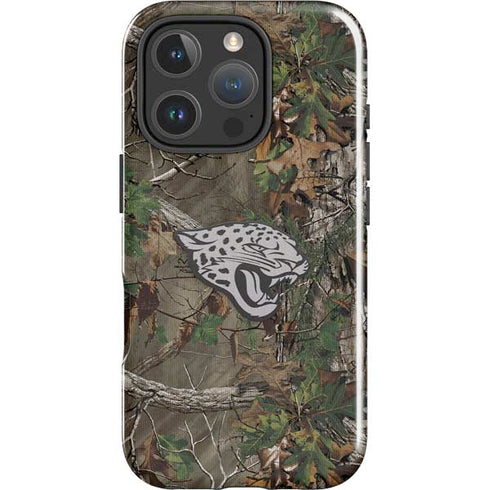 NFL Jacksonville Jaguars Realtree Xtra Green Camo iPhone 16 Pro Impact Case