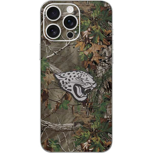 NFL Jacksonville Jaguars Realtree Xtra Green Camo iPhone 16 Pro Max Skin