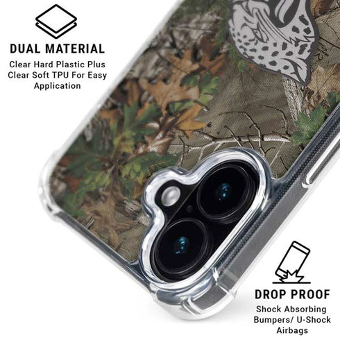 NFL Jacksonville Jaguars Realtree Xtra Green Camo iPhone 17 Clear Case