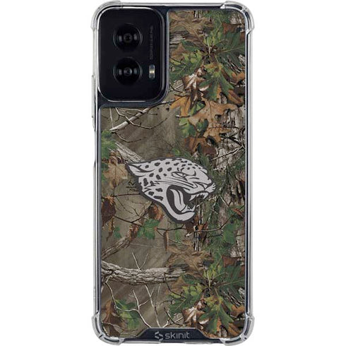 NFL Jacksonville Jaguars Realtree Xtra Green Camo Moto G Power 5G (2024) Clear Case