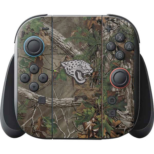 NFL Jacksonville Jaguars Realtree Xtra Green Camo Nintendo Switch 2 (2025) with Joy-Con Skin