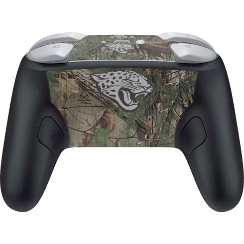 NFL Jacksonville Jaguars Realtree Xtra Green Camo Nintendo Switch 2 (2025) Pro Controller Skin