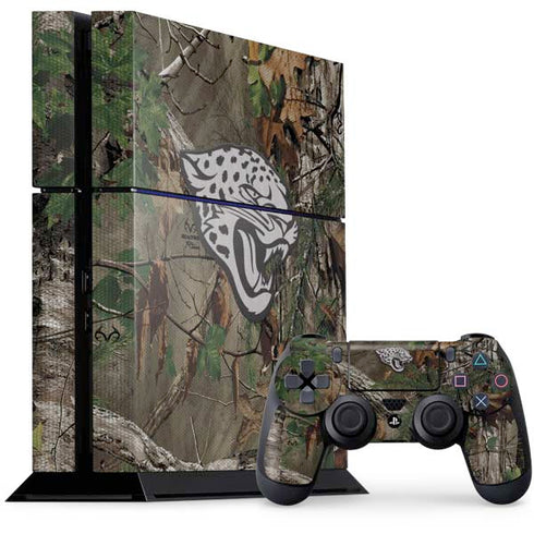 NFL Jacksonville Jaguars Realtree Xtra Green Camo PS4 Console and Controller Bundle Skin