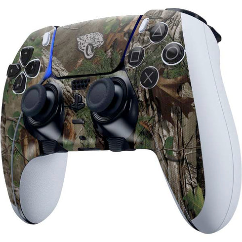 NFL Jacksonville Jaguars Realtree Xtra Green Camo PS5 DualSense Edge Pro Controller Skin