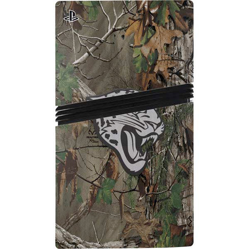 NFL Jacksonville Jaguars Realtree Xtra Green Camo PS5 Pro Disk Bundle Skin