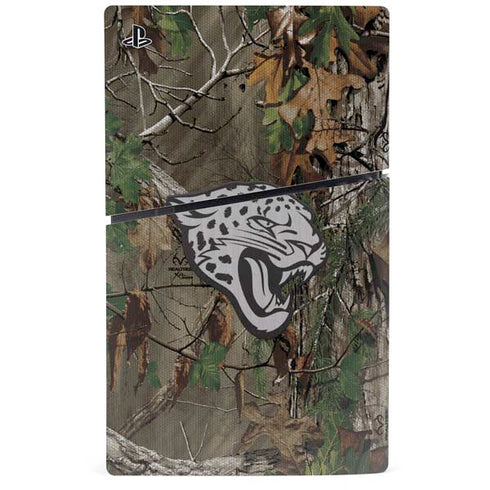 NFL Jacksonville Jaguars Realtree Xtra Green Camo PS5 Slim Digital Edition Console Skin