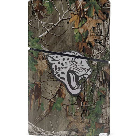 NFL Jacksonville Jaguars Realtree Xtra Green Camo PS5 Slim Digital Edition Console Skin