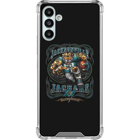 Liquid Blue NFL Jacksonville Jaguars Running Back Galaxy A13 5G Clear Case