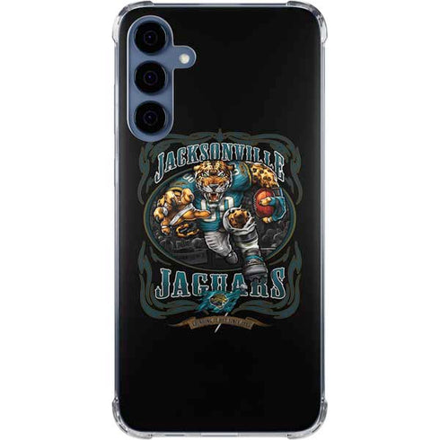 Liquid Blue NFL Jacksonville Jaguars Running Back Galaxy A35 5G Clear Case