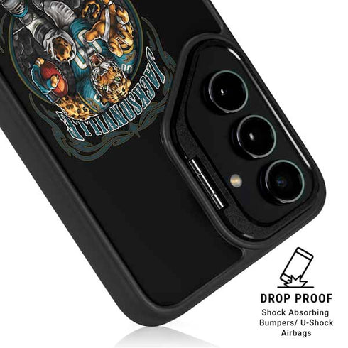 Liquid Blue NFL Jacksonville Jaguars Running Back Galaxy S25 Kickstand Case