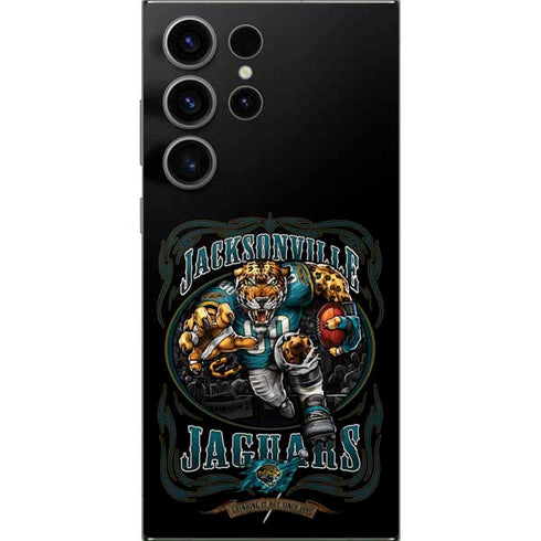 Liquid Blue NFL Jacksonville Jaguars Running Back Galaxy S25 Ultra Skin